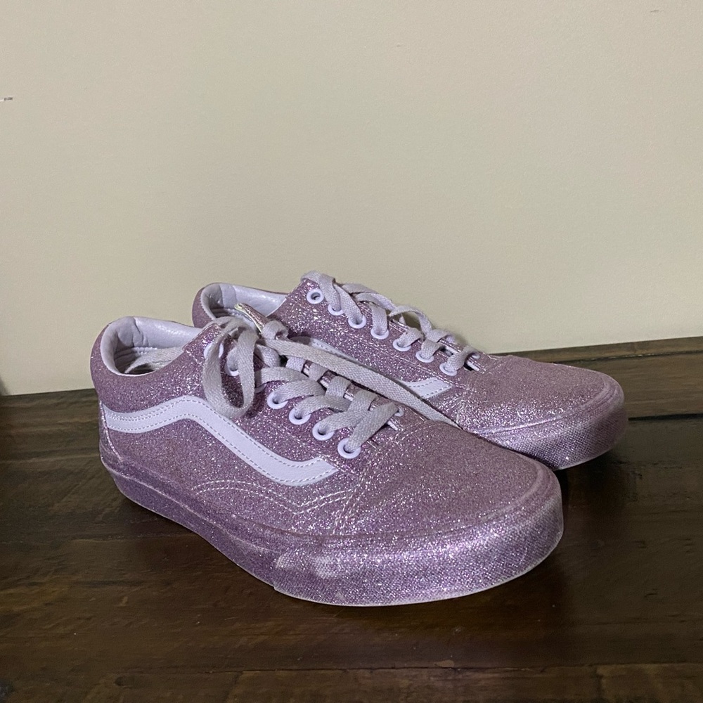 Purple glitter Vans